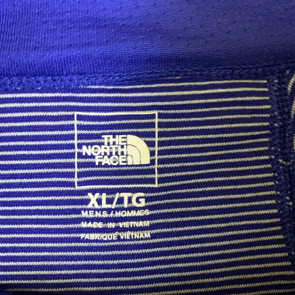 The North Face Mens XL‎ FlashDry Quarter Zip Pullover Royal Blue Performance Top